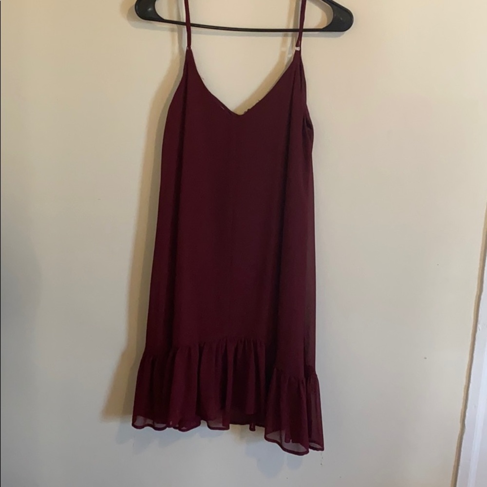 Maroon and gold dress - Picture 2 of 3